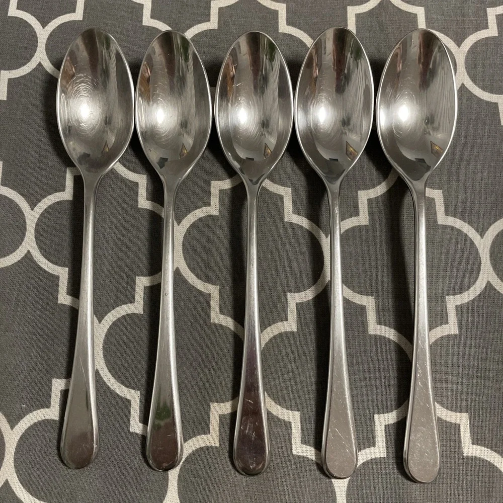 Robert Welch Radford Flatware Five Soup Spoons 